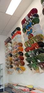 Skateboard Wall Rack for 6 decks - 5 different finishes