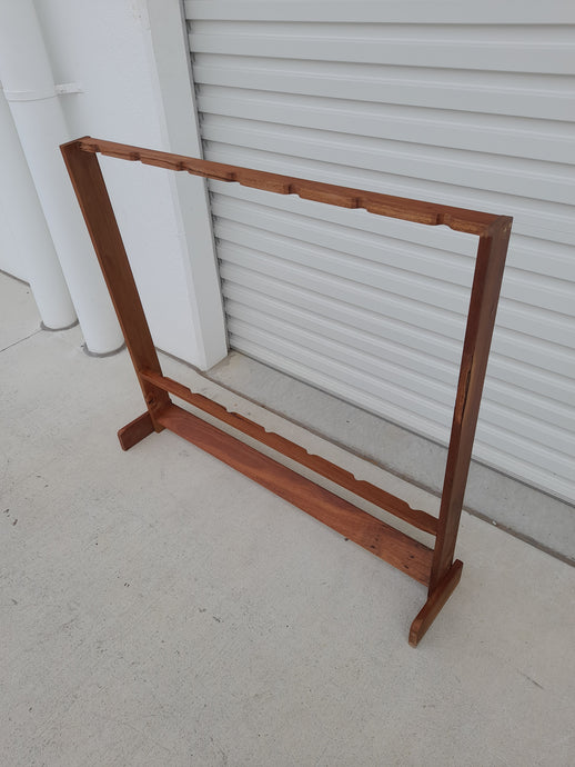 7 Fishing Rod Rack Hardwood