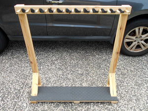 12 Fishing Rod Rack/Holder Pine