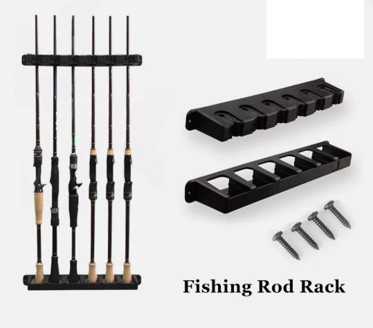 Fishing rod wall holders