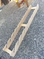 Load image into Gallery viewer, Skateboard Wall Rack for 10 decks - 5 different finishes