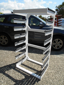 Horizontal 8 Surfboard Rack - indoors - 4 different finishes
